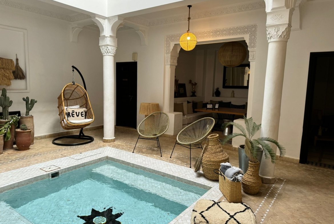 Riad dans la Kasbah – 5 chambres – 2 bassins