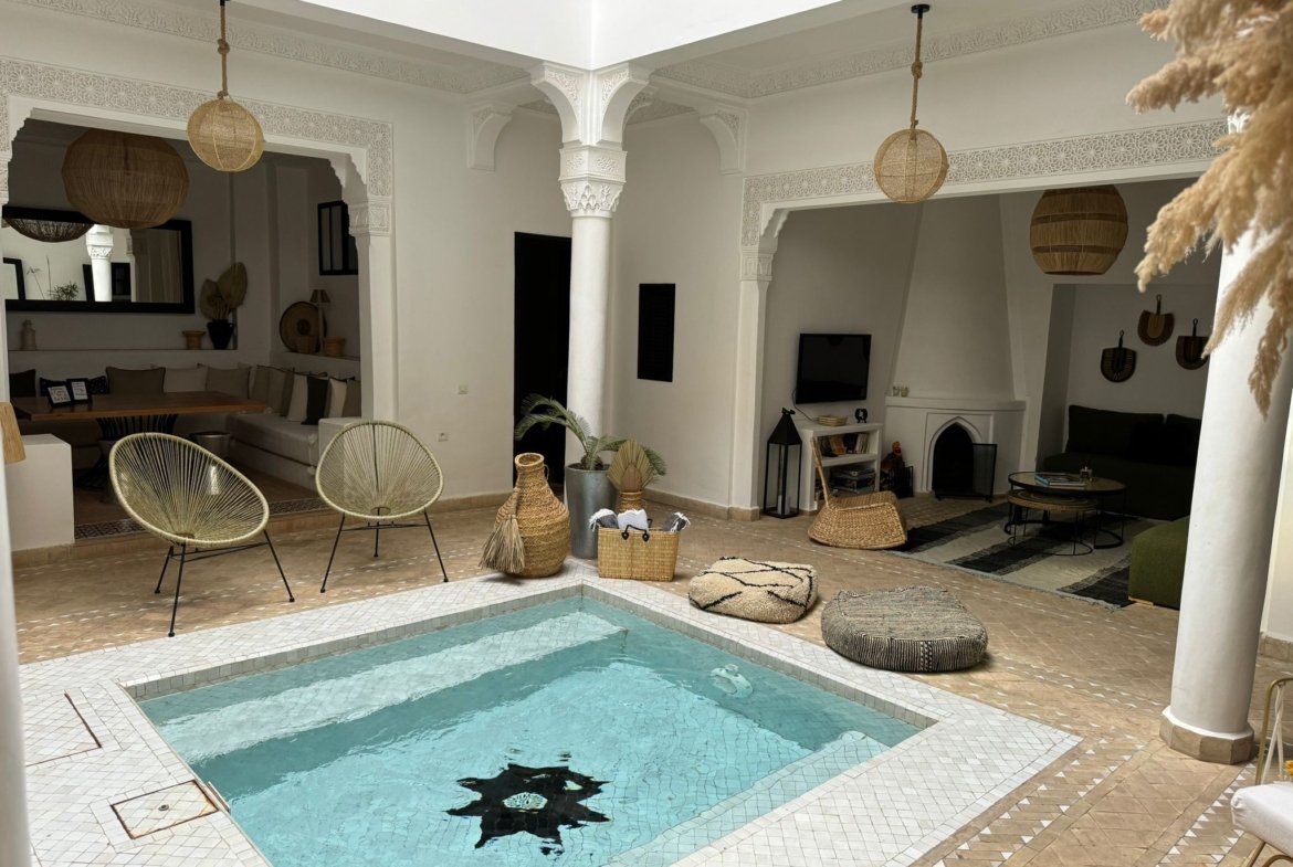 Riad dans la Kasbah – 5 chambres – 2 bassins