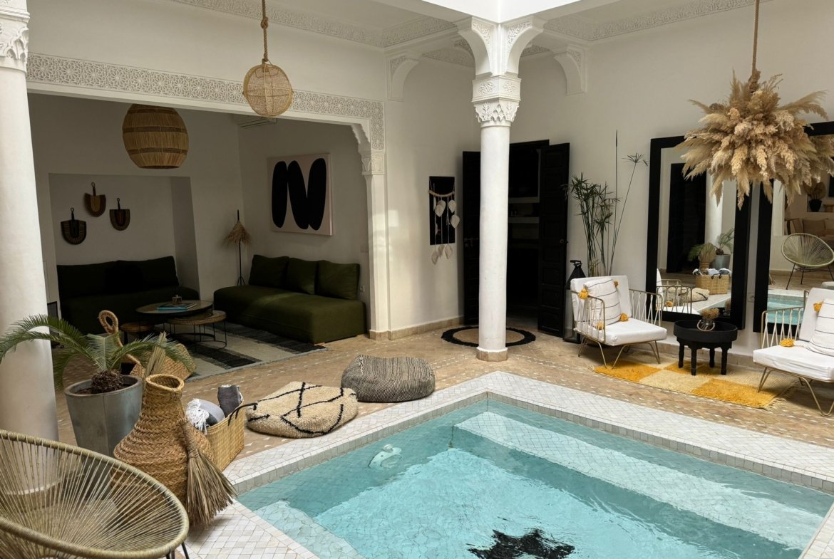 Riad dans la Kasbah – 5 chambres – 2 bassins